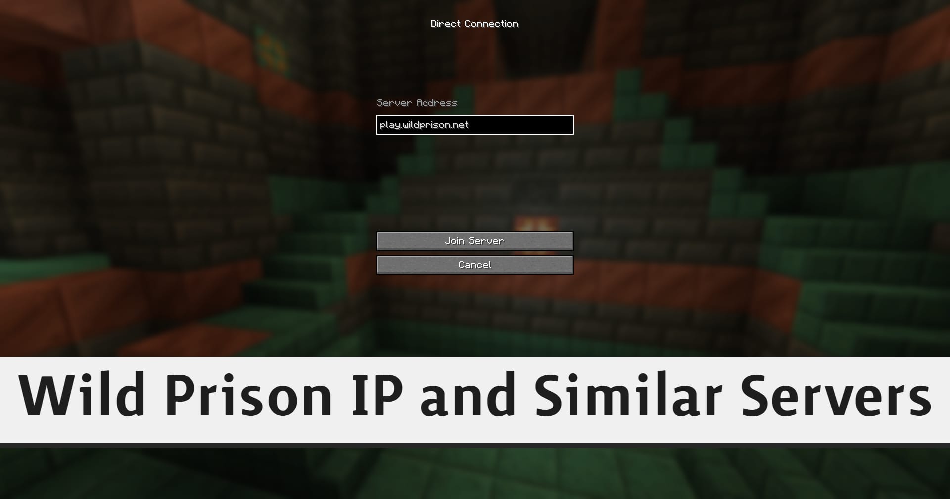 What is the IP for the Wild Prison Minecraft Server?